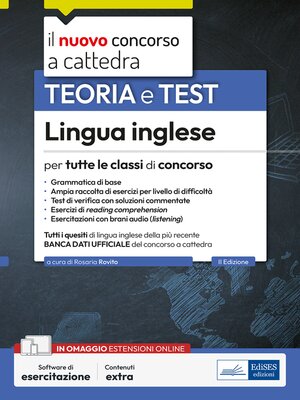 cover image of Lingua inglese per tutte le classi di concorso